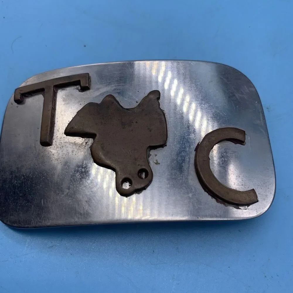 Vtg. T C Belt Buckle (LG-3)